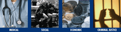 Medical, Social, Economic and Criminal Justice images