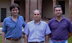 Dr. Severo Salvadori (center)