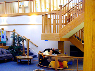 Stairwell to upper floor of Inn