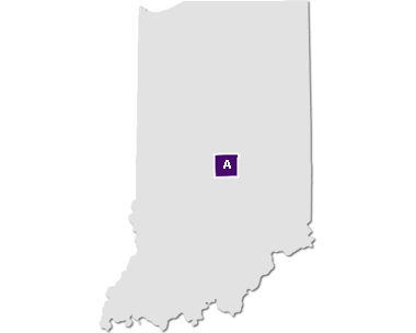 Map of Indiana