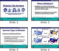 Diabetes: The Numbers PowerPoint slide