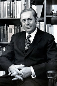 Founding Director Paul Kotin, shown during his tenure at NIEHS, also served as a visiting professor in the medical schools of Duke University, the University of North Carolina and, later, at the University of Colorado.