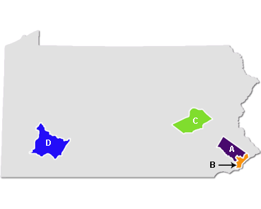 Map of Pennsylvania