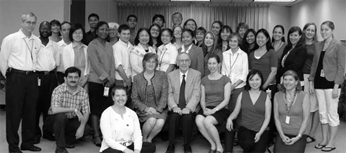 A photograph of the DCEG summer fellows and mentors