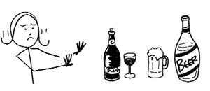 Illustration:  Avoiding Alcohol