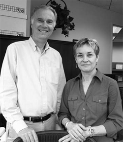 A photograph of Barry Graubard and Katherine McGlynn