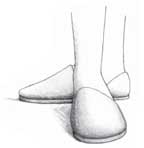 Una imagen de pies llevando zapatillas