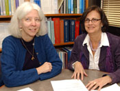 Principal Investigator Clarice Weinberg, left, and Co-investigator Dale Sandler
