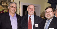 During a reception at POGO, Suk, center, posed with Anthony Knap, Ph.D., left, president and director of BIOS; and Anthony Haymet, Ph.D., director of the Scripps Institute of Oceanography. As Suk noted, “These partnerships are also a way of broadening our constituency.” 
