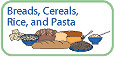 Graphic image of breads, cereals, rice, and pasta