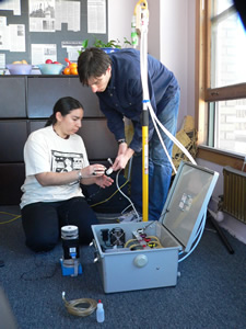 Silent Spring technicians are shown conducting