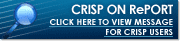 Message for CRISP Users