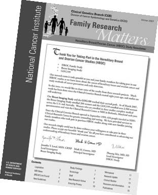 NEWSLETTERS SUPPORT PARTICIPANTS IN FAMILY STUDIES