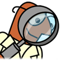 Clipart: Magnifying glass.