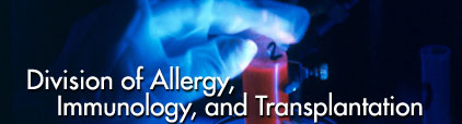 Division of Allergy, Immunology, and Transplantation banner image