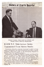 "H.O.W.N.Y. Tele-Lecture Series Transmitted from Sisters Studio." [9 September 1968].
