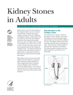 Kidney Stones in Adults