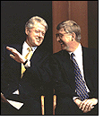 Photo of President Clinton with Francis Collins