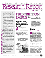 Image of cover of Research Report on Prescription Drug Abuse and Addiction