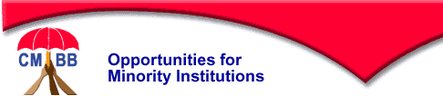 Opportunities for Minority Institutions banner image