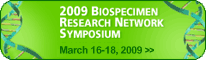 2009 Biospecimen Research Network Symposium logo