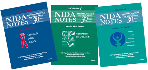 Three covers of NIDA publications