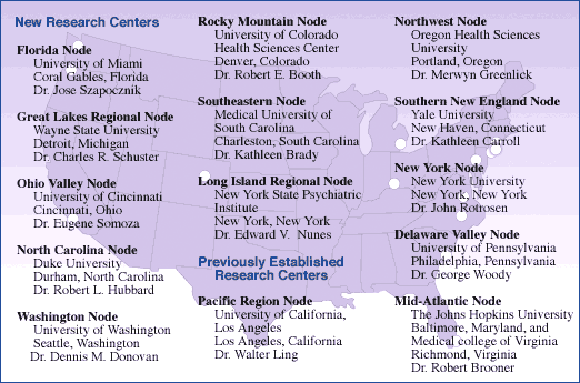 Map of Research Centers