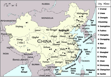 Map of China