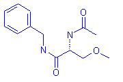 2D structure of lacosamide