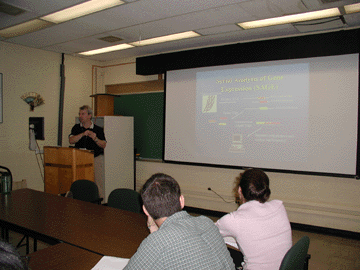 Patrice J. Morin, Ph.D. presenting seminar on June 14, 2004