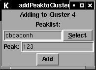 Add Peak to Cluster