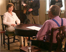 Interview of the then First Lady by Larry King Live Mrs. Bush's East Wing Office
