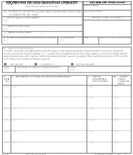 Section of SF-115 form