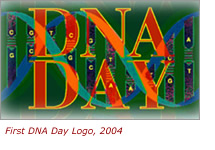 First DNA Day logo, 2004