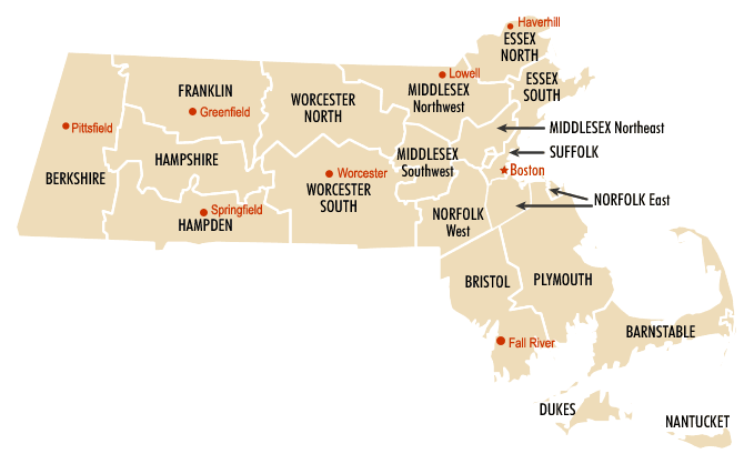 Map of Massachusetts