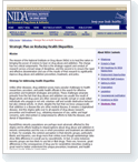 National Institute on Drug Abuse (NIDA) Reducing Health Disparities