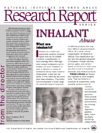 Inhalant Abuse Research Report Cover