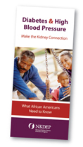 Thumbnail of brochure entitled “Diabetes and High Blood Pressure:  What African Americans Need to Know.”