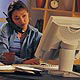 person working at computer