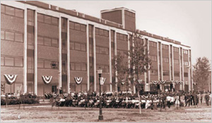 Photo of the Gerontology Research Center dedication in 1968