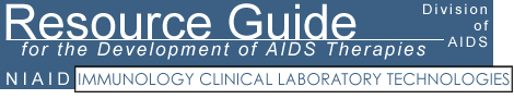 Immunology Clinical Laboratory Technologies - Resource Guide for the Development of AIDS Therapies