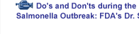 Movie: Dos and Donts during the Peanut Salmonella Outbreak: FDAs Dr. Stephen Sundolf