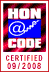 We subscribe to the HONcode principles of the HON Foundation. Click to verify.