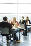 High Schoolers Eating In Cafeteria