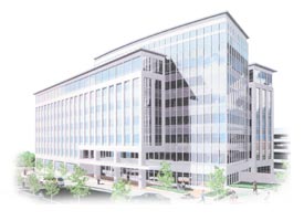 Graphic of N C H S Building