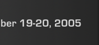 Date: September 19-20, 2005