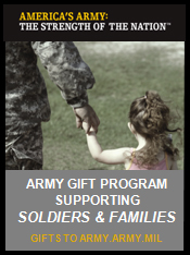 Logo for the "Gifts to Army" program.