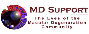 MD Support logo - The Eyes of the Macular Degeneration Community