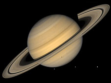 The planet Saturn and its rings