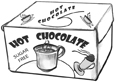 Drawing of a box of  hot chocolate mix.